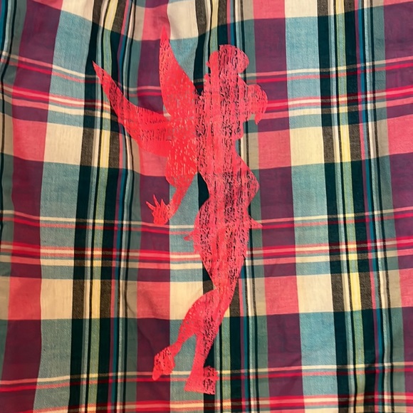 Disney Tinkerbell Pink Plaid Tote Bag - Picture 2 of 5